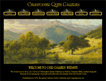 Tablet Screenshot of christopherqueengallery.com